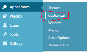 Customize WordPress Site 