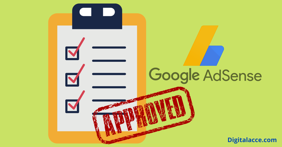 checklist for AdSense approval