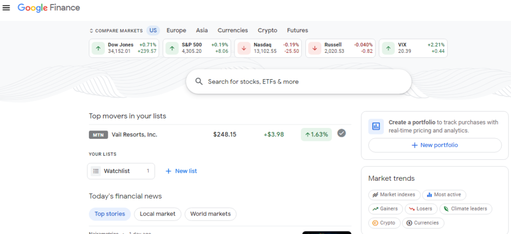 Google Finance