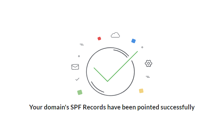 Mail SPF records well configured on Zoho