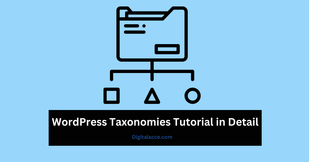 taxonomies in WordPress