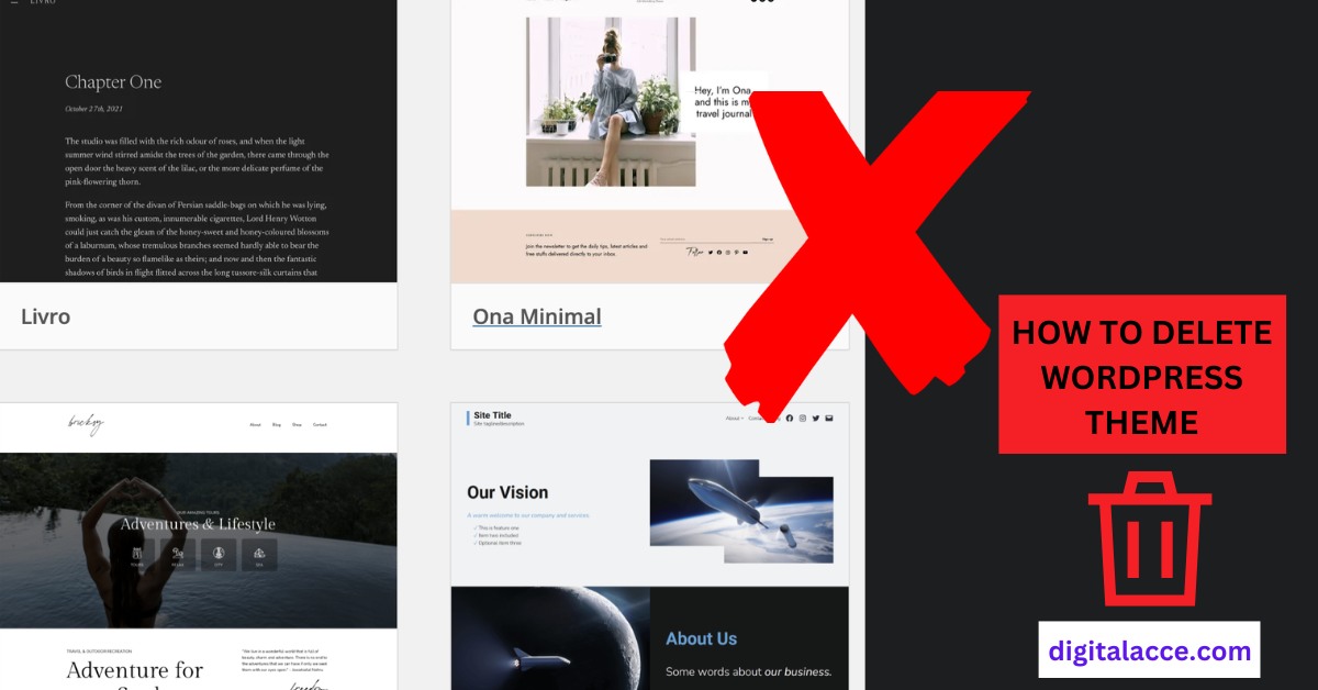 HOW TO DELETE WORDPRESS THEME